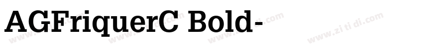 AGFriquerC Bold字体转换